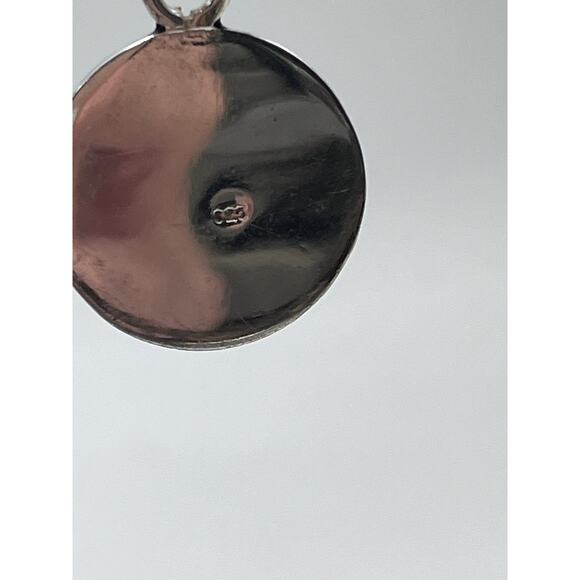 Sterling silver stamped 925 Inlaid Multicolor Dangle Earrings - Picture 6 of 8